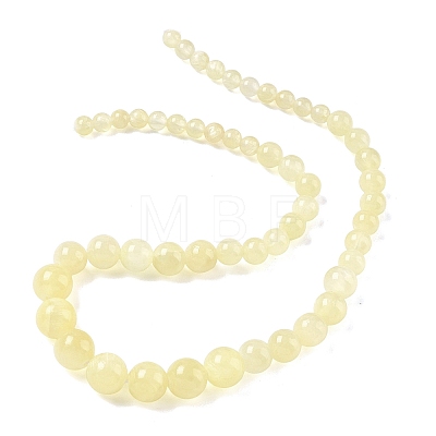 Natural Golden Silk Jade Graduated Beads Strands G-F830-A02-01-1