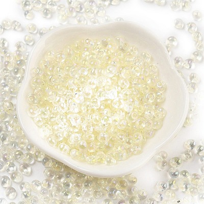 6/0 Inside Colours Glass Seed Beads SEED-A034-03I-1