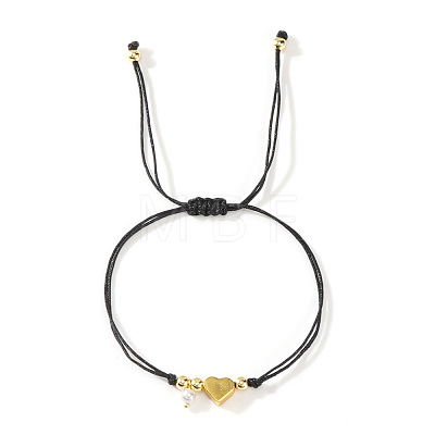 Imitation Pearl Charm Bracelets SI5748-4-1