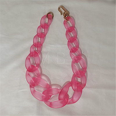 Frosted Acrylic Chunky Twisted Chain Necklacs for Women FS-WG1B9A7-05-1
