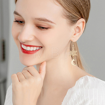 6Pcs Brass Earring Hooks KK-BBC0013-81-1