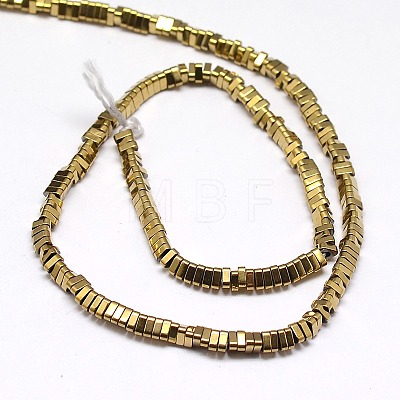 Electroplate Non-magnetic Synthetic Hematite Beads Strands G-I093-04-1