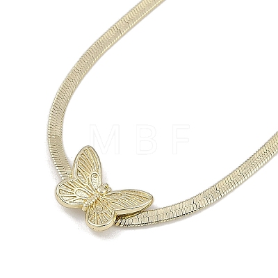 Bowknot Brass Pendant Necklaces NJEW-F325-03G-1