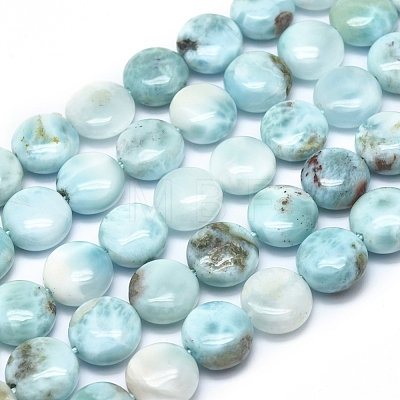 Natural Larimar Beads Strands G-F675-08-1