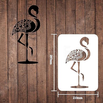 Large Plastic Reusable Drawing Painting Stencils Templates DIY-WH0202-070-1