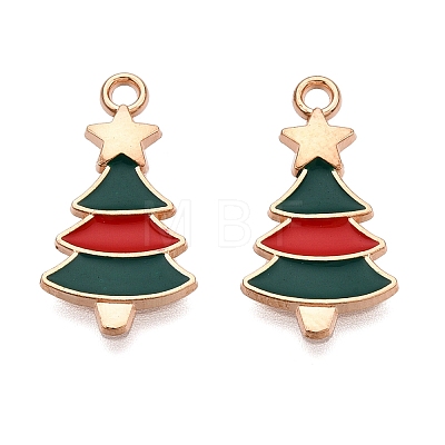 Christmas Theme Alloy Enamel Pendants ENAM-T020-10J-1