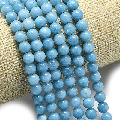 Natural Malaysia Jade Beads Strands G-L645-A01-6mm-15-1