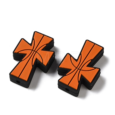 Sports Theme Silicone Beads SL-D001-02F-1