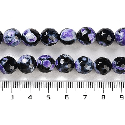 Natural Fire Crackle Agate Beads Strands G-M437-A01-01I-1