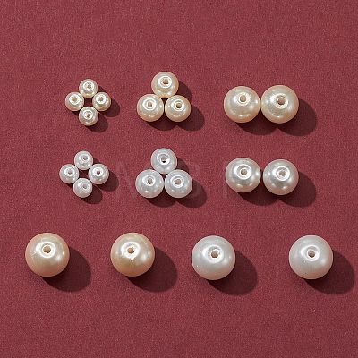 428Pcs 8 Style Glass Pearl Beads Strands HY-FS0001-08-1