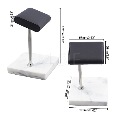 Natural Marble Watch Display Stand Sets ODIS-WH0010-31-1