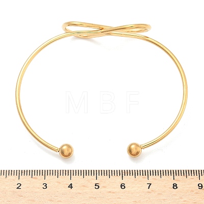 304 Stainless Steel Cuff Bangles BJEW-L682-032G-1