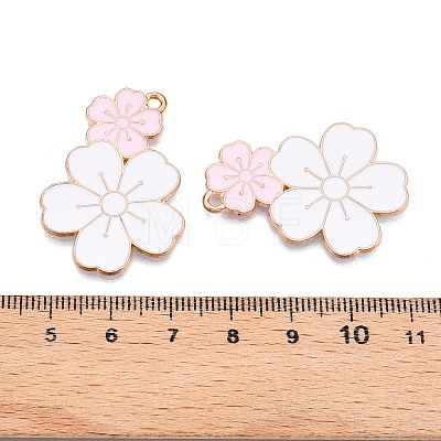 Alloy Enamel Pendants ENAM-T020-37B-RS-1