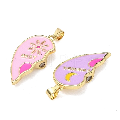 Brass Enamel Pendants KK-A293-02G-04-1