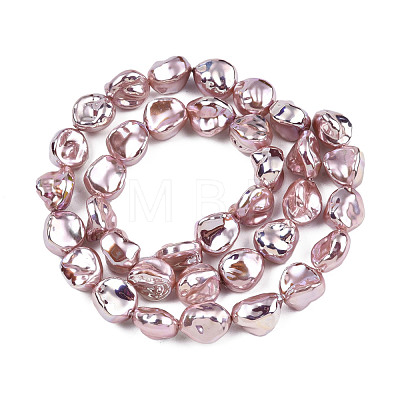 ABS Plastic Imitation Pearl Beads Strands KY-N015-15-A04-1