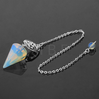 Opalite Dowsing Pendulum Big Pendants PW-WG0D6A7-02-1