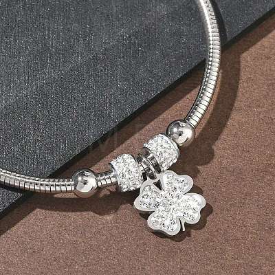 304 Stainless Steel Charm Bangles for Women BJEW-D429-02G-1