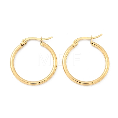 Ion Plating(IP) 304 Stainless Steel Hoop Earrings X-EJEW-N0016-11G-C-1