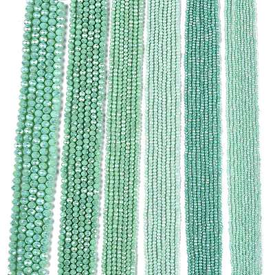 Electroplate Glass Beads Strands EGLA-A044-P2mm-B14-1