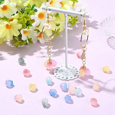 160Pcs 8 Colors Opaque Acrylic Beads OACR-FS0002-76-1