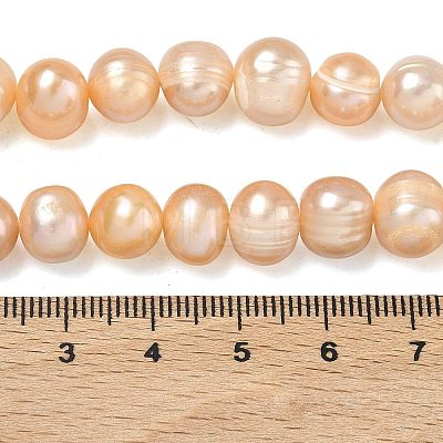Natural Cultured Freshwater Pearl Beads Strands PEAR-L034-12D-1