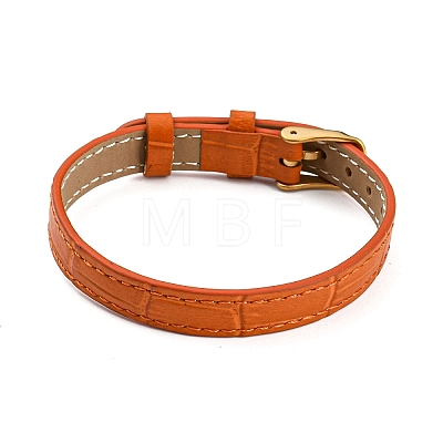 Leather Textured Watch Bands AJEW-K232-01G-06-1
