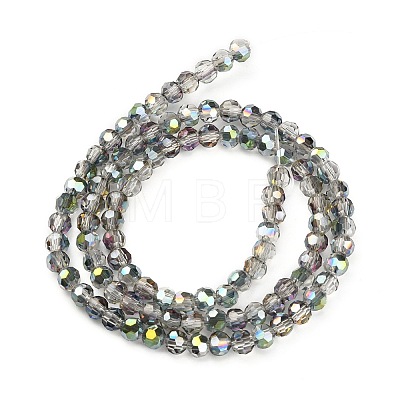 Electroplate Glass Beads Strands X-EGLA-D021-15-1