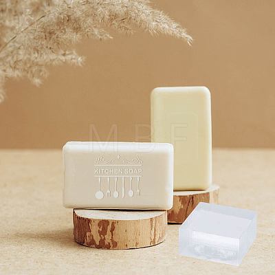 Clear Acrylic Soap Stamps DIY-WH0441-006-1