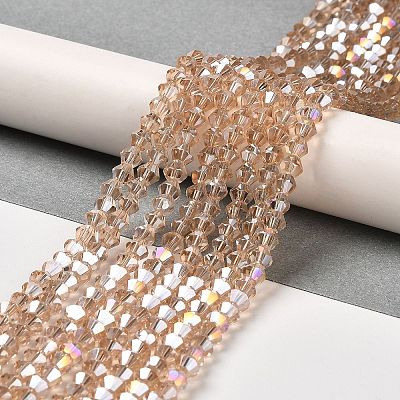 Transparent Electroplate Glass Beads Strands LS-EGLA-A039-T2mm-B12-1