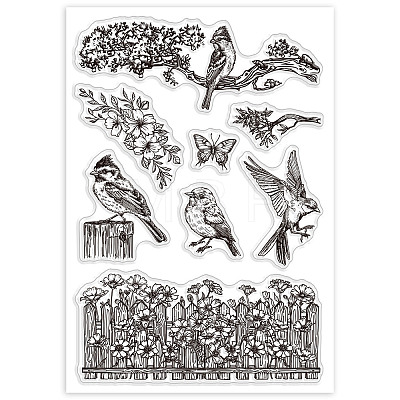 Custom Summer Theme PVC Plastic Clear Stamps DIY-WH0631-0013-1