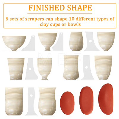 Fingerinspire Clay Craft Tools Sets AJEW-FG0002-27-1