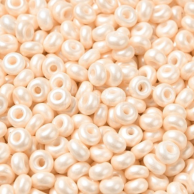 Baking Paint Luster Glass Seed Beads SEED-B001-04A-02-1