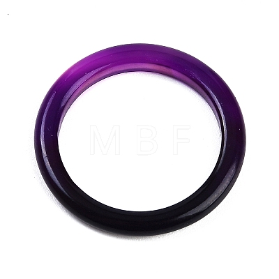 Dyed & Heated Natural Agate Finger Rings for Women RJEW-Z075-01M-1