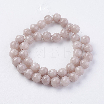 Natural Yellow Jade Beads Strands X-G-G598-10mm-YXS-06-1