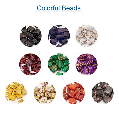 Craftdady 200Pcs 10 Colors Electroplate Glass Seed Beads SEED-CD0001-03B-1