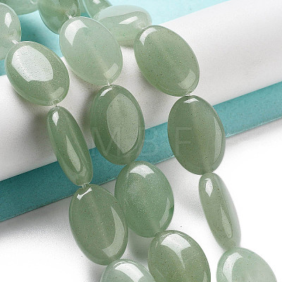 Natural Green Aventurine Beads Strands G-P528-M25-01-1