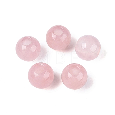 Natural Rose Quartz European Beads G-Q602-09B-02-1