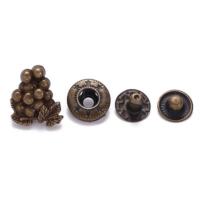 Brass Snap Buttons SNAP-S012-004-RS-1