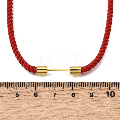 3MM Round Nylon Milan Cord Necklaces Making NJEW-H091-01G-22-1