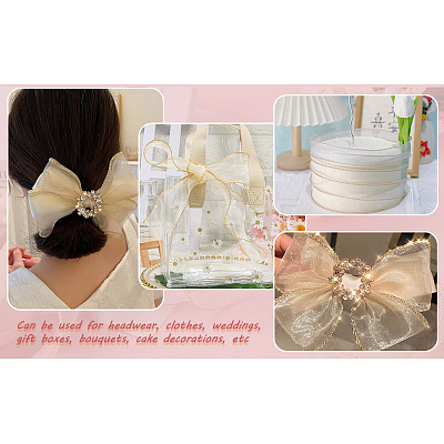 Yilisi 2 Cards 2 Style Organza Ribbon OCOR-YS0001-08B-1