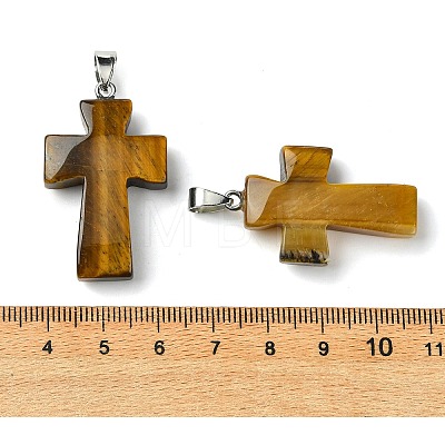 Natural Tiger Eye Pendants GG-K002-11N-1