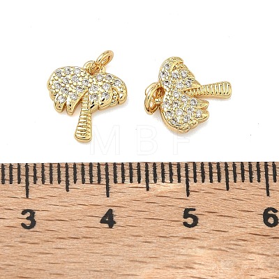 Brass Micro Pave Cubic Zirconia Pendants KK-A291-15G-1
