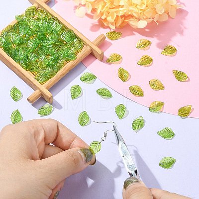 100Pcs Transparent Acrylic Charms TACR-CJ0001-60-1