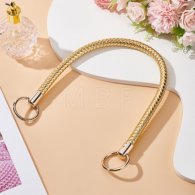 PU Imitation Leather Braided Bag Handle FIND-WH0037-21G-01-1
