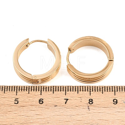 304 Stainless Steel Textured Hoop Earrings EJEW-L307-07G-1