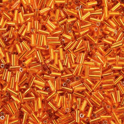 Plated Glass Bugle Beads SEED-S046-01A-29-1