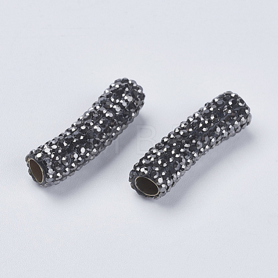 Polymer Clay Rhinestone Beads RB-F023-01-1