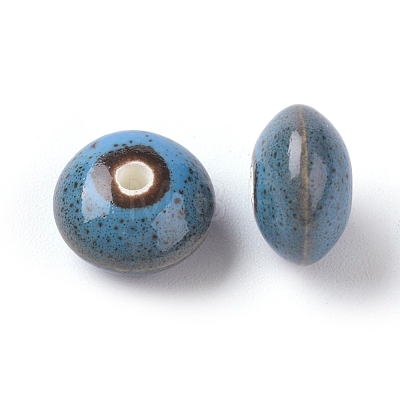 Handmade Porcelain Beads X-PORC-Q175-12x7mm-2-1