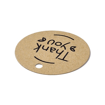 Thank You Theme Kraft Paper Jewelry Display Paper Price Tags CDIS-K004-01D-1