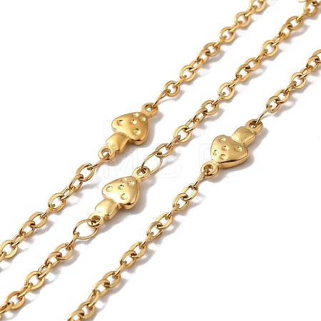 Ion Plating(IP) 304 Stainless Steel Mushroom Link Chains STAS-B041-11G-1
